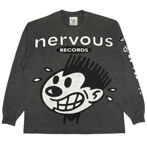 90’s Nervous Records long sleeve t-shirt - XL
