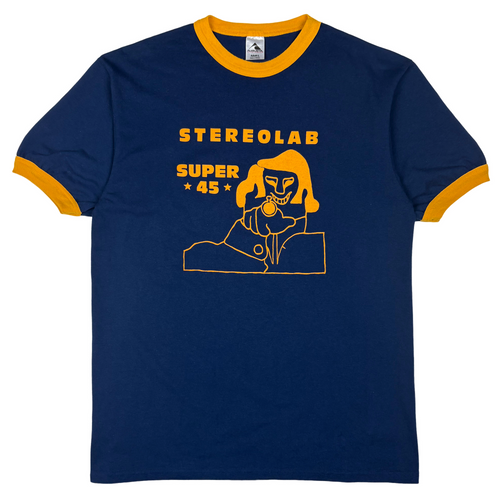 2000’s Stereolab Super 45 ringer t-shirt - L