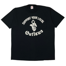 Load image into Gallery viewer, 80’s Support your local outlaws pocket t-shirt - XL