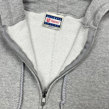 Load image into Gallery viewer, Early 2000’s Hanes grey zip up hoodie - L/XL