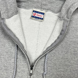 Early 2000’s Hanes grey zip up hoodie - L/XL