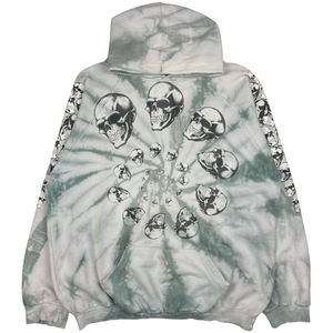 90’s Skulls tie-dye hoodie - XL