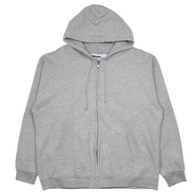 Load image into Gallery viewer, Early 2000’s Hanes grey zip up hoodie - L/XL