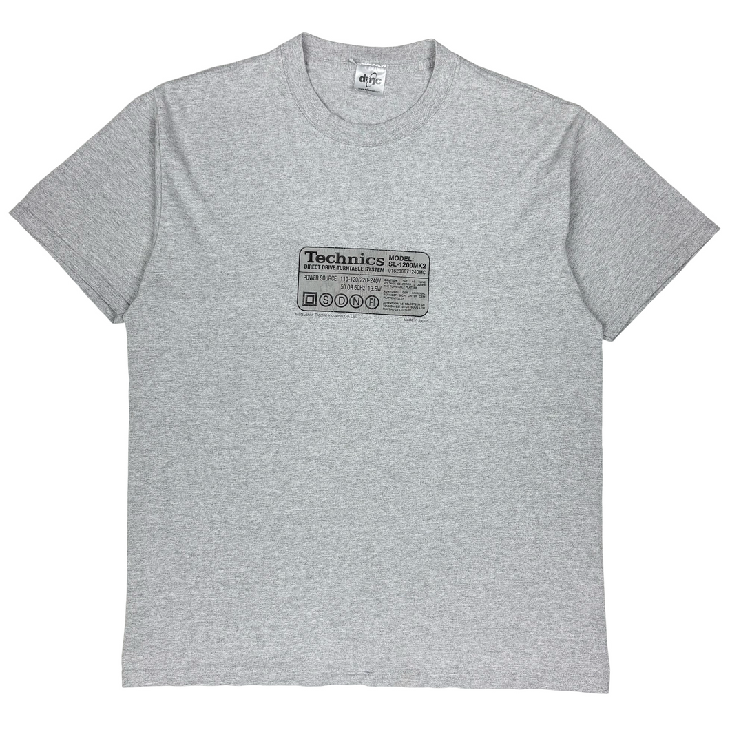 Early 2000’s Technics SL-1200MK2 t-shirt - L