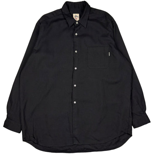 90’s Stussy black sleeve shirt - XL