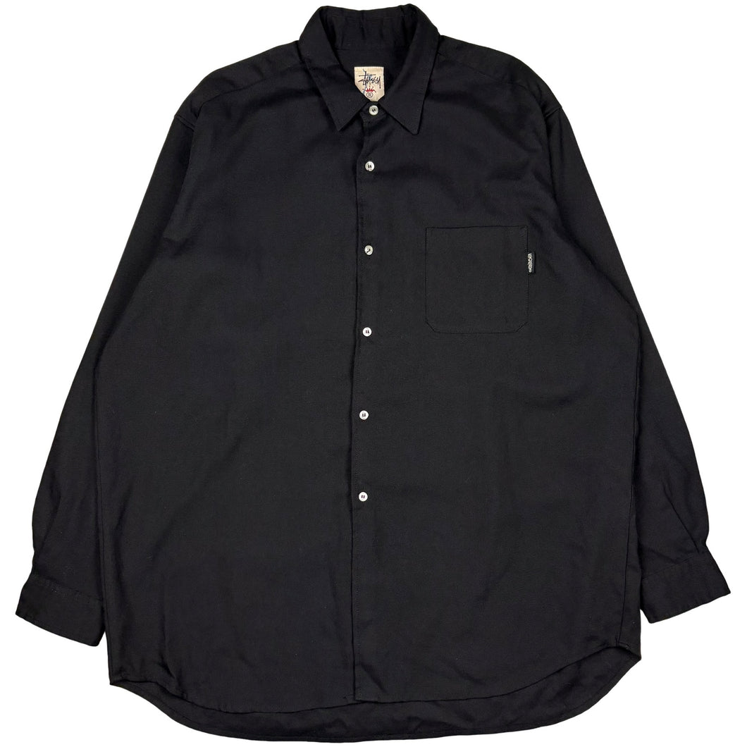 90’s Stussy black sleeve shirt - XL
