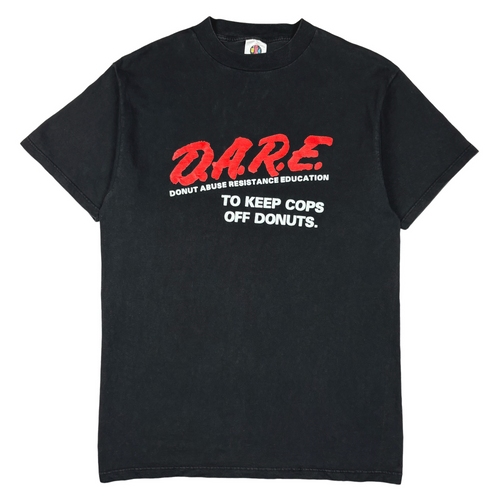 90’s D.A.R.E To Keep Cops Off Donuts t-shirt - L