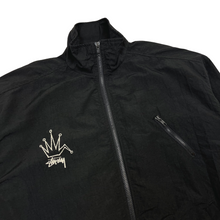 Load image into Gallery viewer, Late 80’s Stussy Broken Crown nylon track jacket - M/L