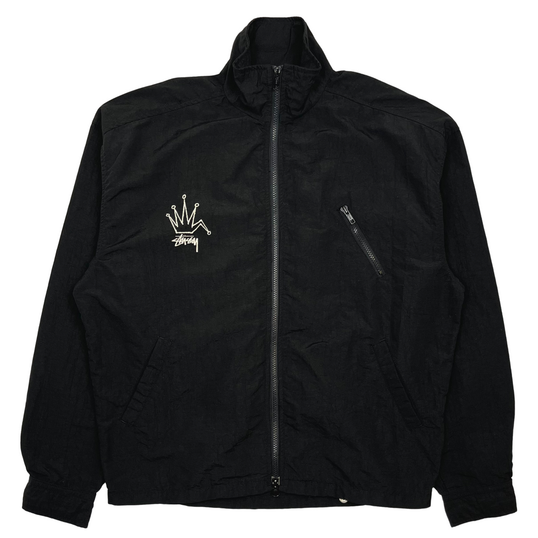 Late 80’s Stussy Broken Crown nylon track jacket - M/L