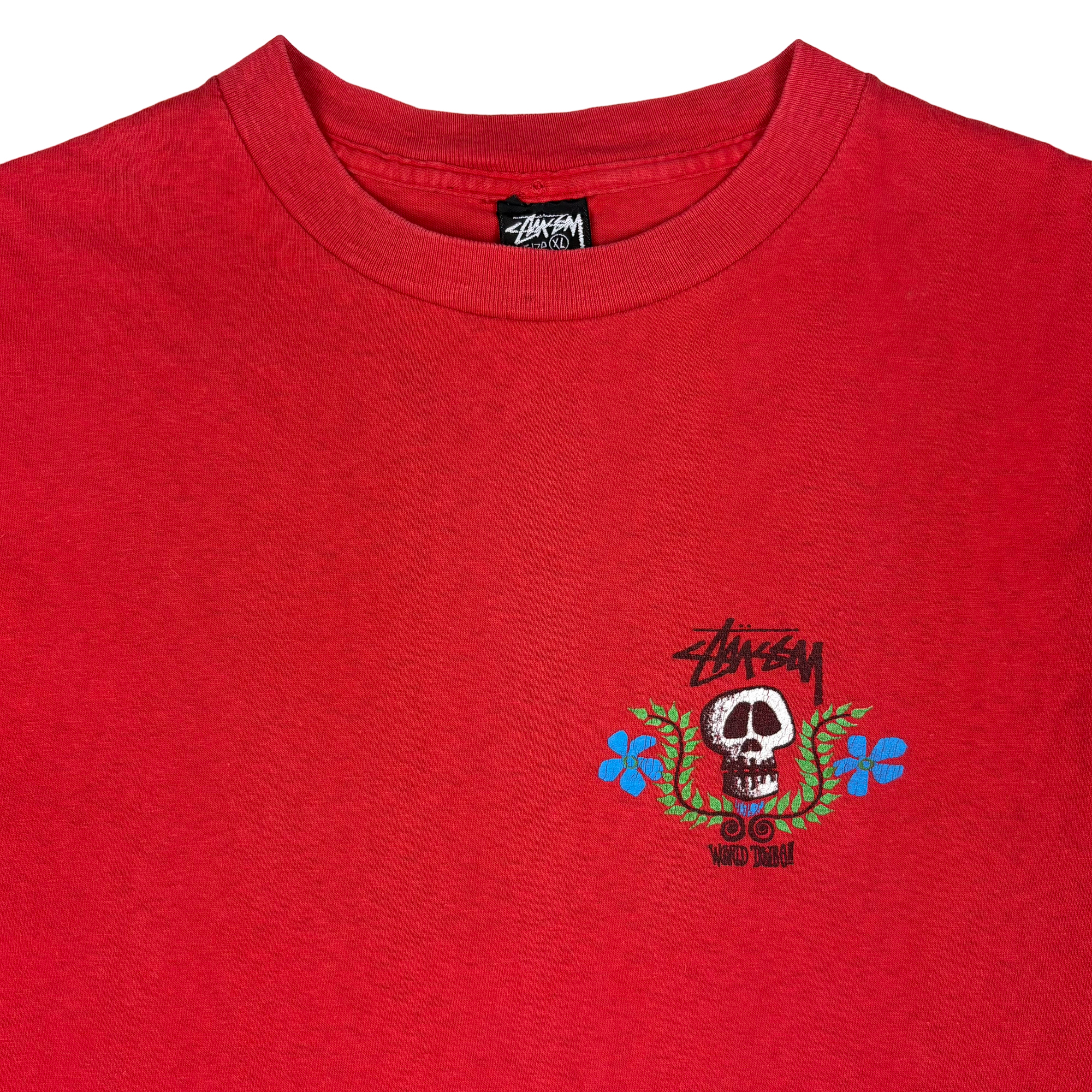 トップス OLD STUSSY 80s WORLD TRIBE SKULL T-SHIRT OLD STUSSY 80s WORLD TRIBE SKULL T-SHIRT - メルカリ
