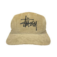 Load image into Gallery viewer, Late 90’s Stussy criss-cross corduroy cap