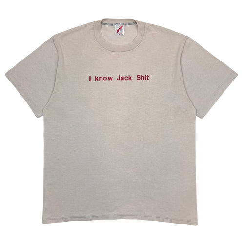 80’s I know jack shit t-shirt - L