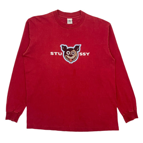 Mid 90’s Stussy Dog long sleeve t-shirt - XL