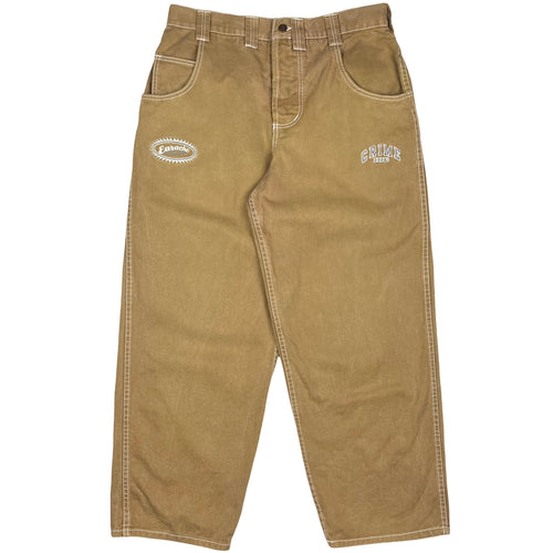 90’s Crime Inc Earache Records contrast stitch pants - 34