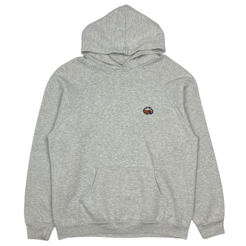 90’s Fruit of the Loom grey hoodie - L