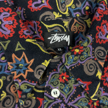 Load image into Gallery viewer, Late 80’s Stussy pattern long sleeve shirt - XL