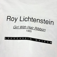Load image into Gallery viewer, 90’s Roy Lichtenstein Girl With Hair Ribbon Guggenheim Museum t-shirt - XL
