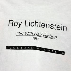 90’s Roy Lichtenstein Girl With Hair Ribbon Guggenheim Museum t-shirt - XL