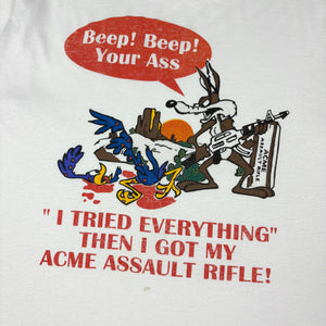 80’s Beep Beep Looney Tunes parody t-shirt - L