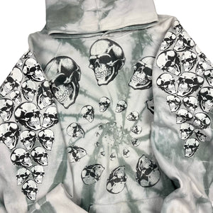 90’s Skulls tie-dye hoodie - XL