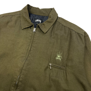 Early 90’s Stussy broken crown harrington jacket - XL