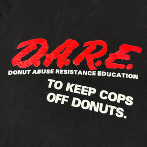 90’s D.A.R.E To Keep Cops Off Donuts t-shirt - L