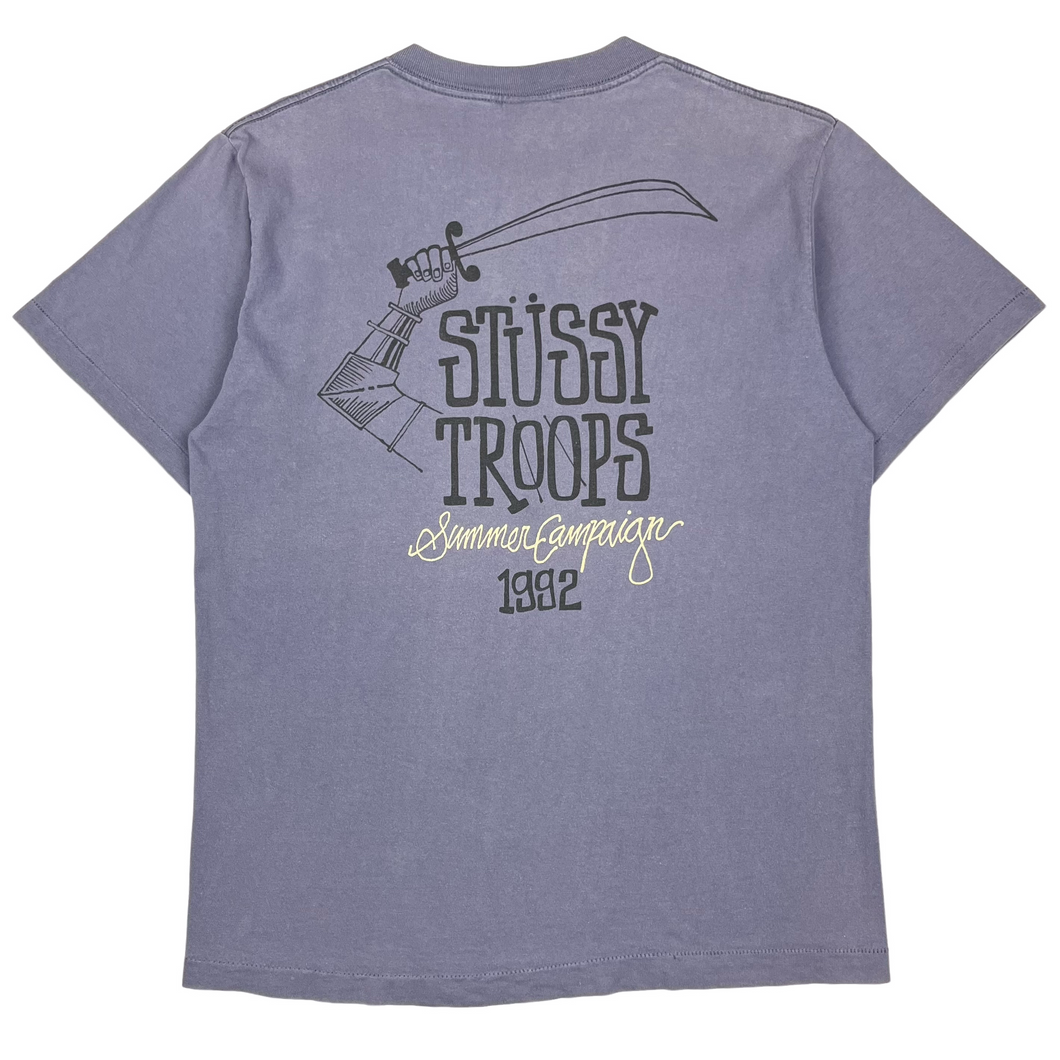 1992 Stussy Troops Summer Campaign t-shirt - L