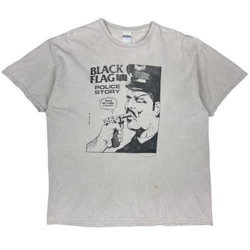 2000’s Black Flag Police Story t-shirt - XL