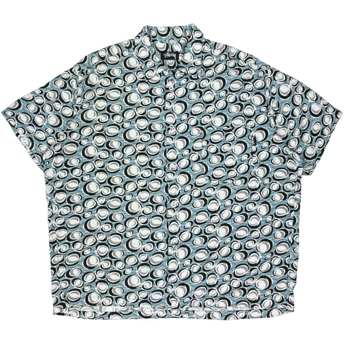 Late 80’s Stussy Galaxy pattern rayon shirt - L/XL