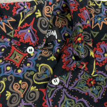Load image into Gallery viewer, Late 80’s Stussy pattern long sleeve shirt - XL