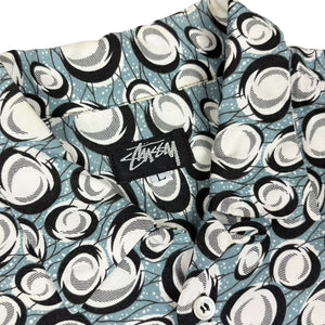 Late 80’s Stussy Galaxy pattern rayon shirt - L/XL